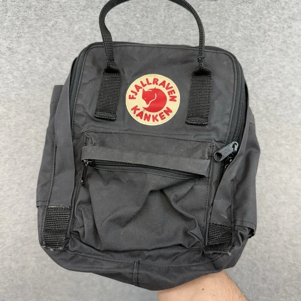 FJALLRAVEN KANKEN MINI BACKPACK‎ 23561 Graphite Gray Black Book Bag Small Bag